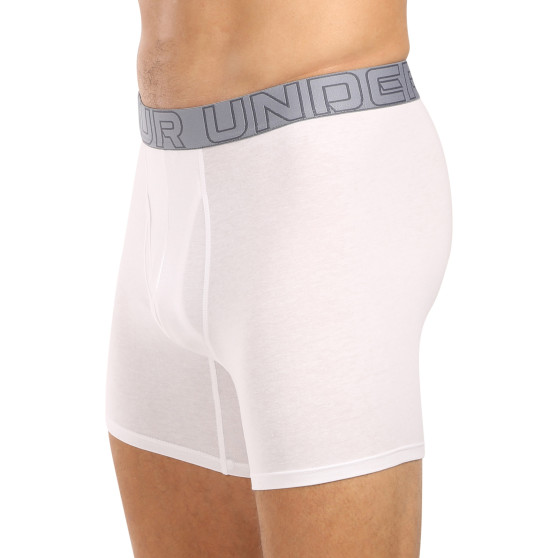 3PACK Boxershorts til mænd Under Armour hvid (1383889 100)