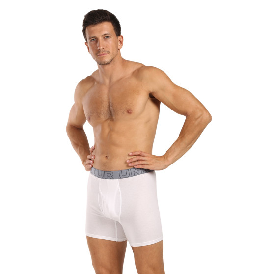 3PACK Boxershorts til mænd Under Armour hvid (1383889 100)