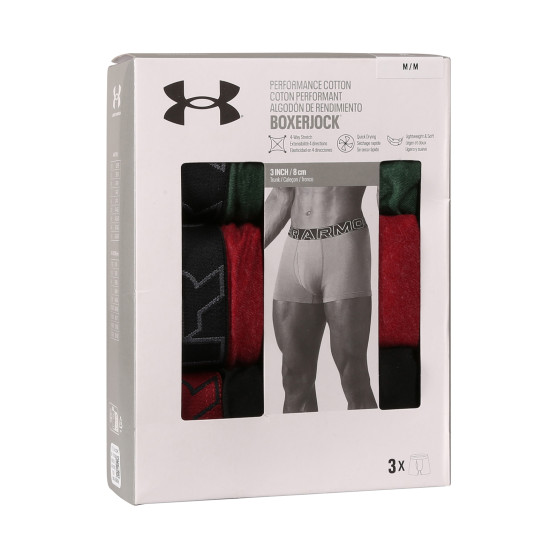 3PACK Boxershorts til mænd Under Armour flerfarvet (1383891 302)