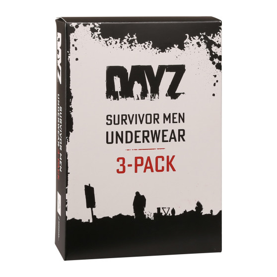 3PACK Boxershorts til mænd DAYZ sort (DZ001)