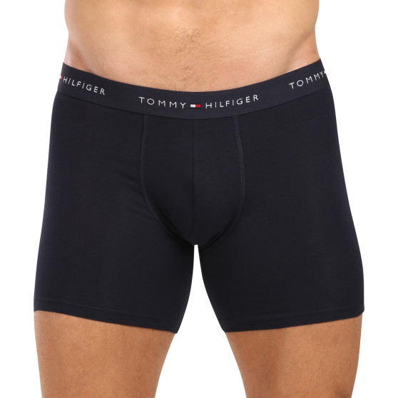 3PACK Boxershorts til mænd Tommy Hilfiger mørkeblå (UM0UM02765 0W3)