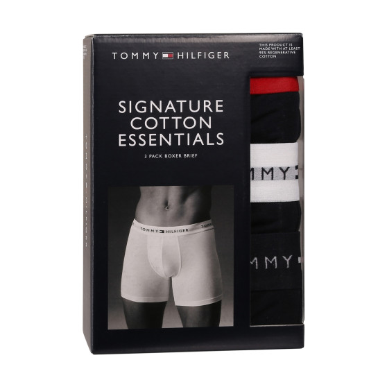 3PACK Boxershorts til mænd Tommy Hilfiger mørkeblå (UM0UM02765 0W3)