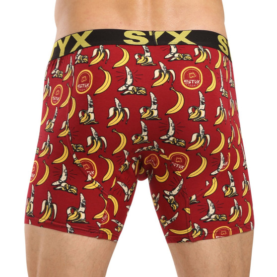 Styx Boxershorts til mænd, lange kunstsportsbananer af gummi (UN1359)