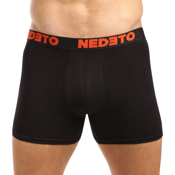 5PACK Boxershorts til mænd Nedeto sort (5NB003)