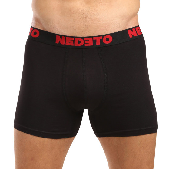 5PACK Boxershorts til mænd Nedeto sort (5NB003)