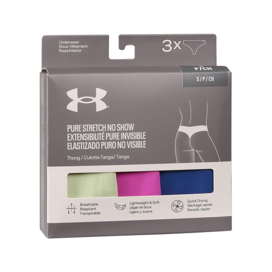 3PACK G-streng til kvinder Under Armour flerfarvet (1383893 383)