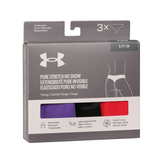 3PACK G-streng til kvinder Under Armour flerfarvet (1383894 001)