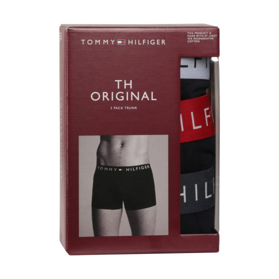 3PACK Boxershorts til mænd Tommy Hilfiger mørkeblå (UM0UM03181 0R1)