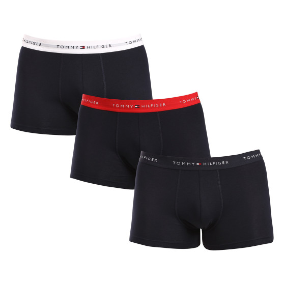 3PACK Boxershorts til mænd Tommy Hilfiger mørkeblå (UM0UM02763 0W3)