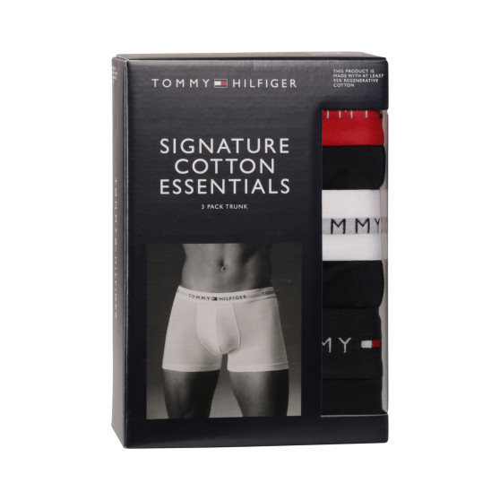 3PACK Boxershorts til mænd Tommy Hilfiger mørkeblå (UM0UM02763 0W3)