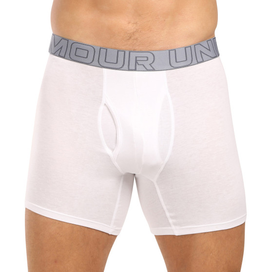 3PACK Boxershorts til mænd Under Armour hvid (1383889 100)