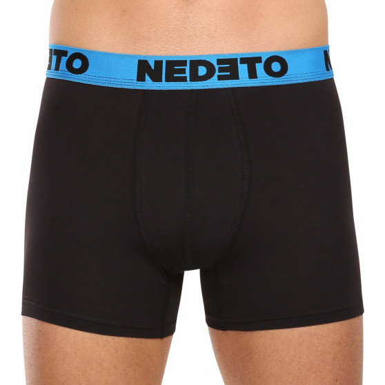 10PACK Boxershorts til mænd Nedeto sort (10NB005)