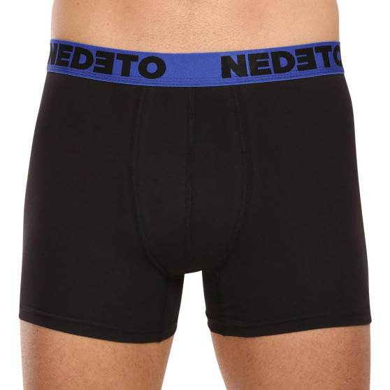 10PACK Boxershorts til mænd Nedeto sort (10NB005)