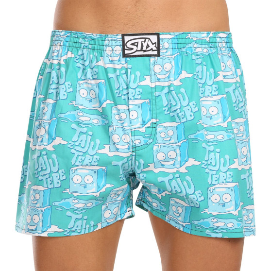 3PACK Boxershorts til mænd Styx art klassisk gummi overstørrelse flerfarvet (3E11847)