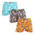 3PACK Boxershorts til mænd Styx art klassisk gummi overstørrelse flerfarvet (3E11847)