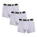 3PACK Boxershorts til mænd Styx sport gummi grå (G10676767)