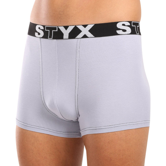 3PACK Boxershorts til mænd Styx sport gummi grå (G10676767)