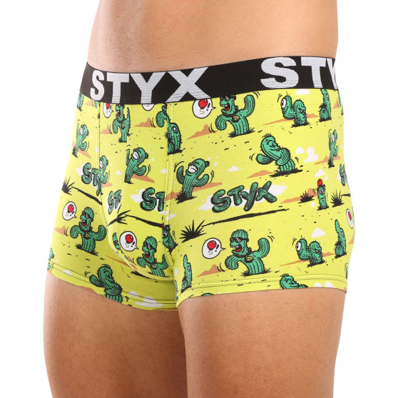 Styx Boksershorts til mænd kunst sport gummi kaktus (G1351)