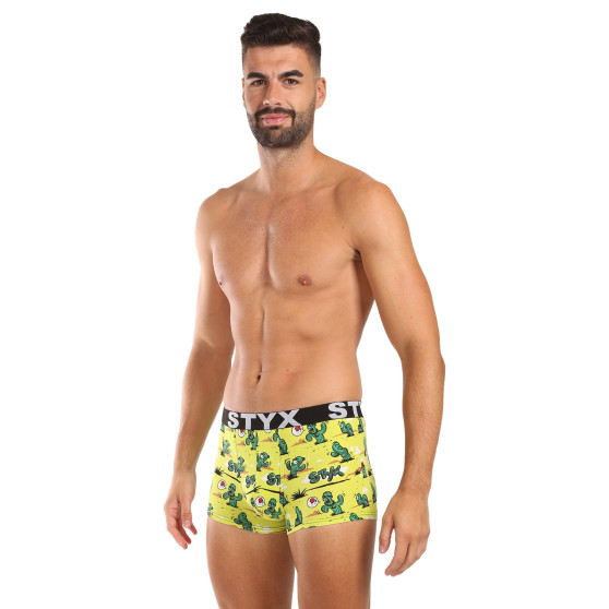 Styx Boksershorts til mænd kunst sport gummi kaktus (G1351)