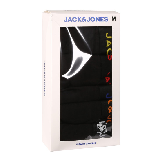 5PACK Boxershorts til mænd Jack and Jones sort (12242494)