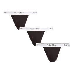 3PACK G-streng til mænd Calvin Klein sort (NB3226A-001)