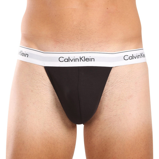 3PACK G-streng til mænd Calvin Klein sort (NB3226A-001)