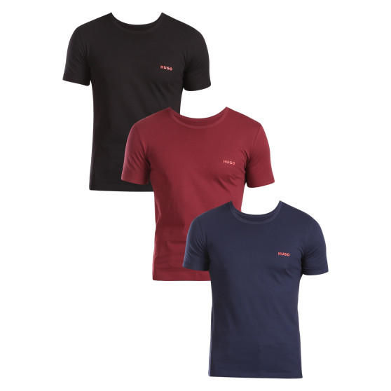 3PACK t-shirt til mænd HUGO flerfarvet (50480088 966)