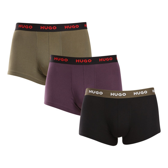 3PACK Boxershorts til mænd HUGO flerfarvet (50517878 987)