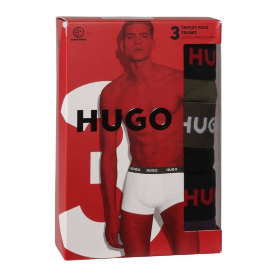 3PACK Boxershorts til mænd HUGO flerfarvet (50517878 987)