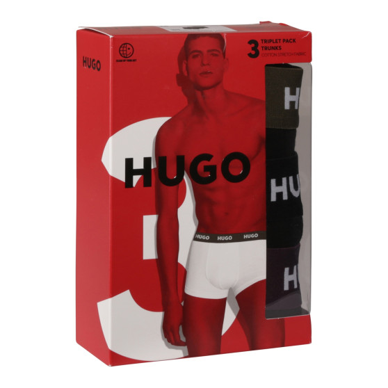 3PACK Boxershorts til mænd HUGO sort (50517878 988)