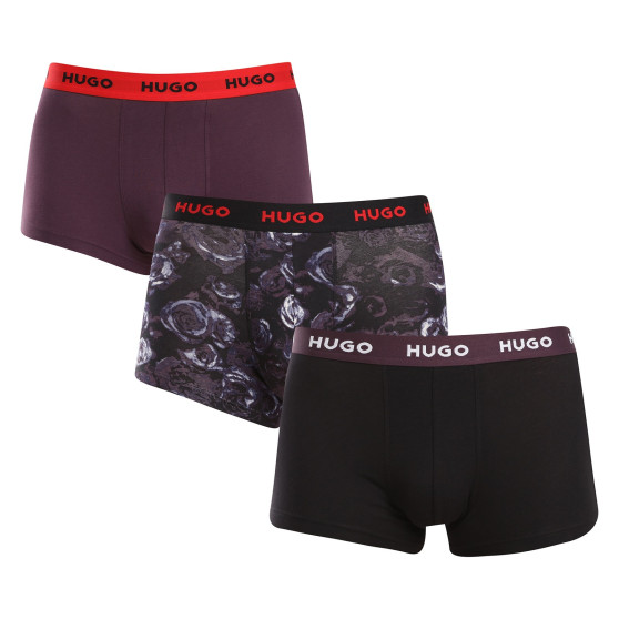 3PACK Boxershorts til mænd HUGO flerfarvet (50517894 982)