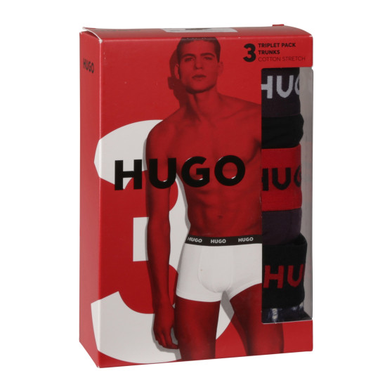 3PACK Boxershorts til mænd HUGO flerfarvet (50517894 982)