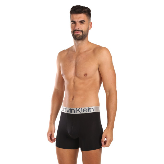 3PACK Boxershorts til mænd Calvin Klein sort (NB3131A-PZE)