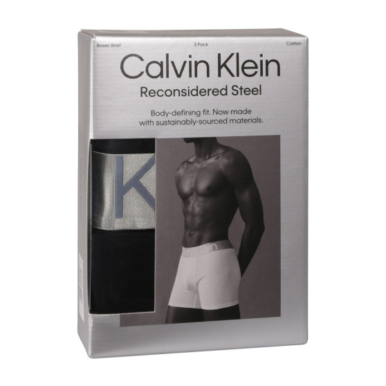 3PACK Boxershorts til mænd Calvin Klein sort (NB3131A-PZE)