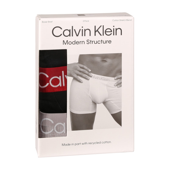 3PACK Boxershorts til mænd Calvin Klein sort (NB2971A-PZI)