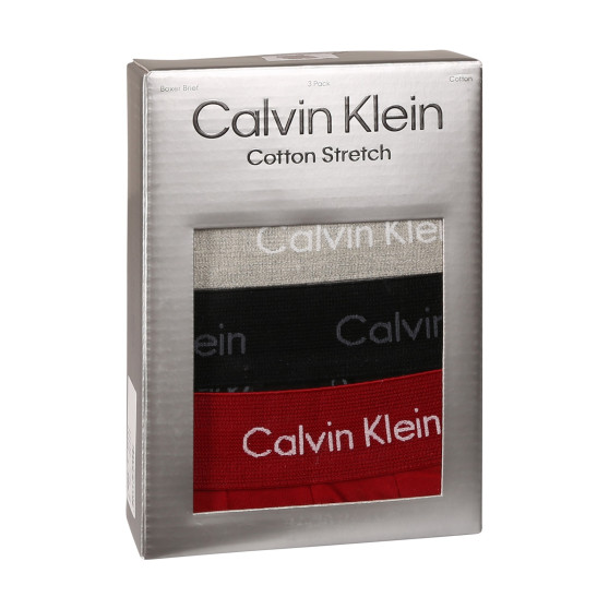 3PACK Boxershorts til mænd Calvin Klein flerfarvet (NB3057A-QYP)