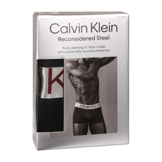 3PACK Boxershorts til mænd Calvin Klein sort (NB3074A-Q09)