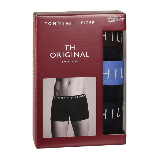 3PACK Boxershorts til mænd Tommy Hilfiger mørkeblå (UM0UM03181 0X0)