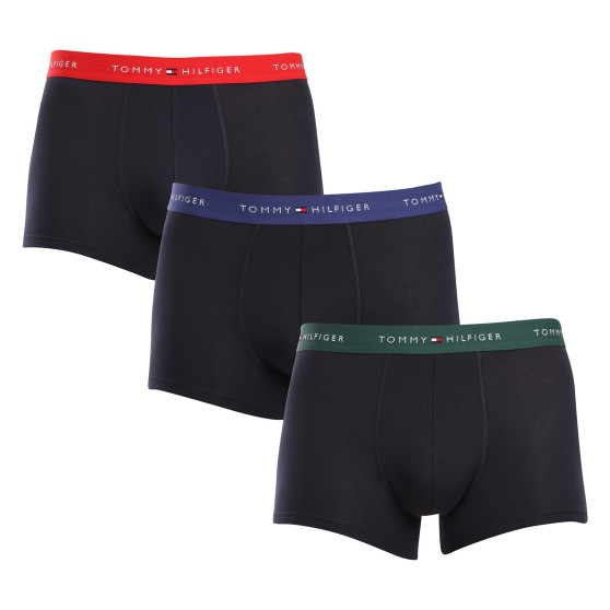 3PACK Boxershorts til mænd Tommy Hilfiger mørkeblå (UM0UM02763 0WN)